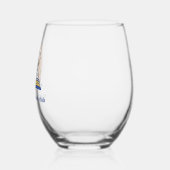 Floral Custom Name Book Club Wijnglas Zonder Voet (Links)