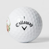  Floral Custom Name Golf Balls | mama Golfballen (Logo)