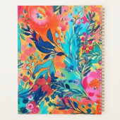 Floral Custom Name Planner voor Werk, School (Achterkant)