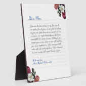 Floral Custom Notitieboek handgeschreven liefdesbr Fotoplaat (Zijkant)