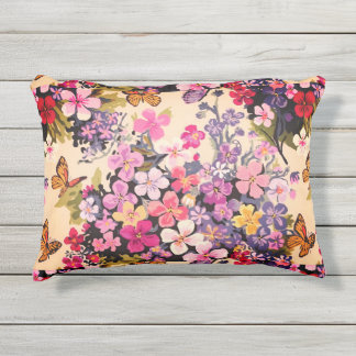 Floral Custom Outdoor Accent Kussen 16 "x 12"