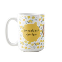 Floral Custom Photo | Moederdag Gift | Geel