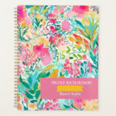 Floral Custom Planner voor Werk of School (Voorkant)