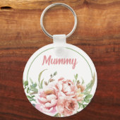 Floral Custom Sleutelhanger voor mama (Voorkant)