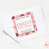 Floral Custom Valentine's Day Candle Label (Envelop)