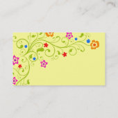 Floral Custom Visitekaartjes (Achterkant)