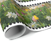 Floral Custom Wrapping Paper Cadeaupapier (Rol Hoek)