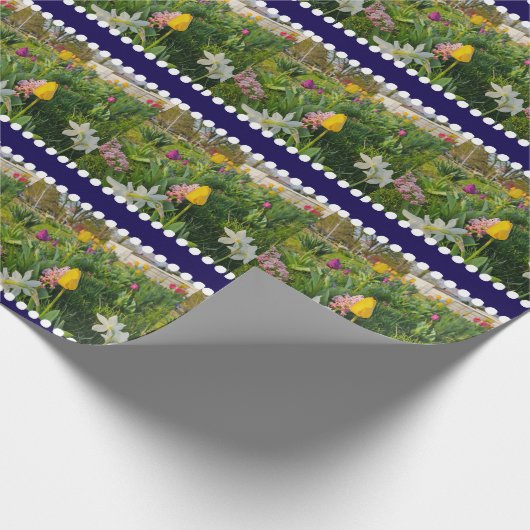 Floral Custom Wrapping Paper Cadeaupapier (Hoek)