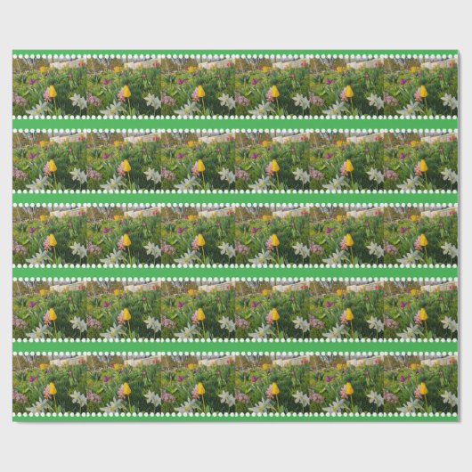 Floral Custom Wrapping Paper Cadeaupapier (Vlak)