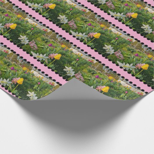Floral Custom Wrapping Paper Cadeaupapier (Hoek)