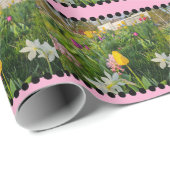 Floral Custom Wrapping Paper Cadeaupapier (Rol Hoek)