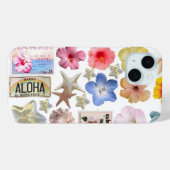 Floral cute and pretty phone case (Achterkant (horizontaal))