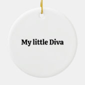 Floral cute pink rabbit easter keramisch ornament (Achterkant)