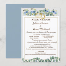 FLORAL CYAN BLUE NUESTRA BODA