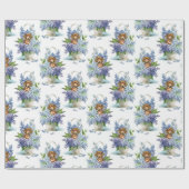 Floral Dachshund in Lilacs Cadeaupapier (Vlak)