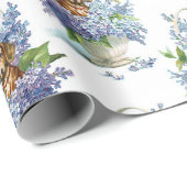 Floral Dachshund in Lilacs Cadeaupapier (Rol Hoek)