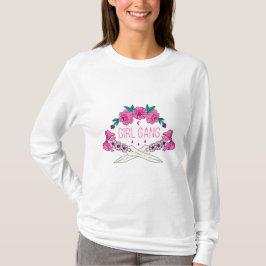 Floral Dagger Girl Gang T-shirt