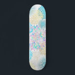 floral dahlia modern patroon persoonlijk skateboard<br><div class="desc">bloemskateboard</div>