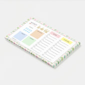 Floral Daily Organisator - Hydrate - om Lijst te d Post-it® Notes (Schuin)
