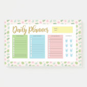 Floral Daily Planner Post-it® Notes (Voorkant)