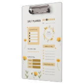 Floral Daily Planner with Sunflowers & Daisies Klembord (Links)