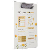Floral Daily Planner with Sunflowers & Daisies Klembord (Rechts)