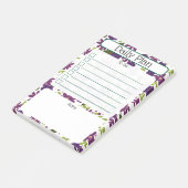 Floral Daily Planning Checklist Notepad Post-it® Notes (Schuin)