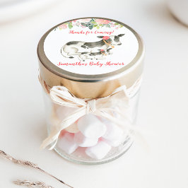 Floral Dairy Koe - Aangepaste voordelige Sticker