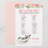 Floral Dairy Koe Boerderij Wat zit er in je Purse  (Voorkant / Achterkant)