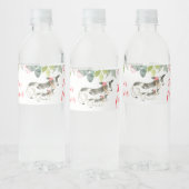 Floral Dairy Koe Girl Boerderij Water Fles Etiket (Flessen)