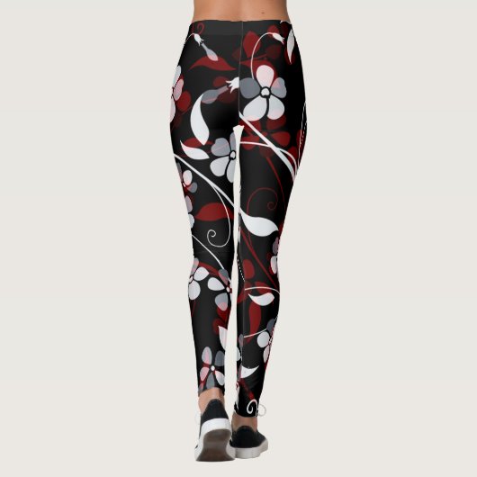 Floral Daisies Leggings (Achterkant)
