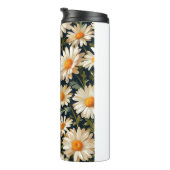 Floral Daisies Patroon Digital Art Design Thermosbeker (Geroteerd rechts)