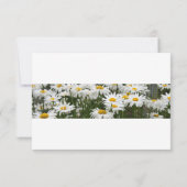 Floral Daisies save The Date Invitation (Achterkant)