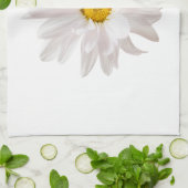 Floral Daisies Sjabloon van White Daisy Flower Des Theedoek (Gevouwen)