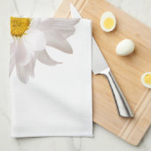 Floral Daisies Sjabloon van White Daisy Flower Des Theedoek (Quarter Fold)