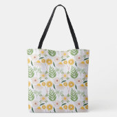 Floral Daisies Tote Bag (Achterkant)