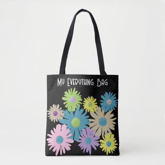 Floral Daisy Botanical Garden Tote Bag (Voorkant)