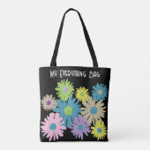 Floral Daisy Botanical Garden Tote Bag (Achterkant)
