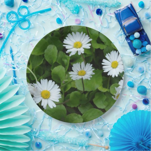 Floral Daisy Custom Paper Bord 9 in (Feest)