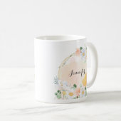 Floral Daisy en Tulpen Gepersonaliseerde Mok (Voorkant rechts)