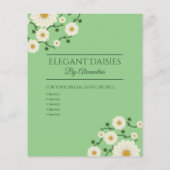  Floral Daisy Event Planner Flyer (Achterkant)