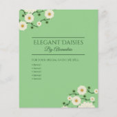  Floral Daisy Event Planner Flyer (Voorkant)
