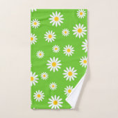 Floral Daisy Pattern Bad Handdoek (Handdoek)