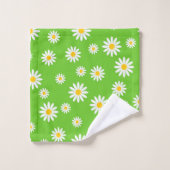 Floral Daisy Pattern Bad Handdoek (Wasdoekje)