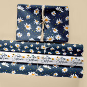 Floral Daisy Patterns Trio Decoupage Gift Inpakpapier Vel