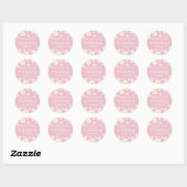 Floral Daisy Pink Dank u Stickers (Vel)