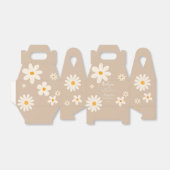 Floral daisy retro desert baby shower boho bedankdoosjes (Uitgevouwen)