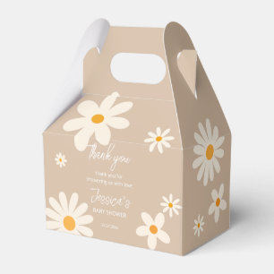 Floral daisy retro desert baby shower boho bedankdoosjes