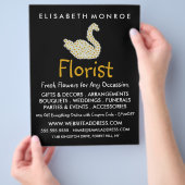 Floral Daisy Swan, bloemenbakkerij Adverteren Flyer (Hand)