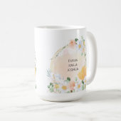 Floral Daisy & Tulp Mama Mok – gepersonaliseerd ca (Voorkant rechts)